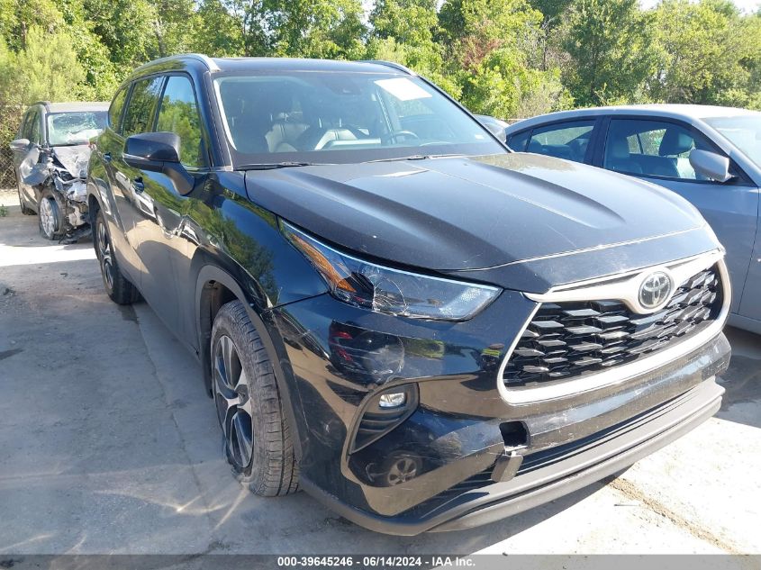 2022 Toyota Highlander Xle VIN: 5TDGZRBH5NS202297 Lot: 39645246