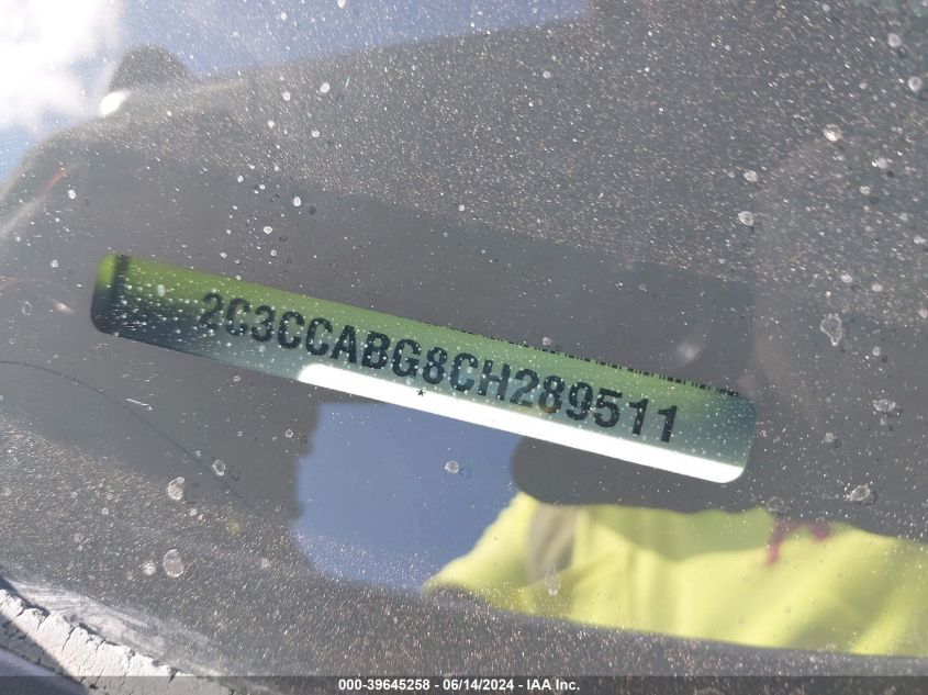 2012 Chrysler 300 S V6 VIN: 2C3CCABG8CH289511 Lot: 39645258