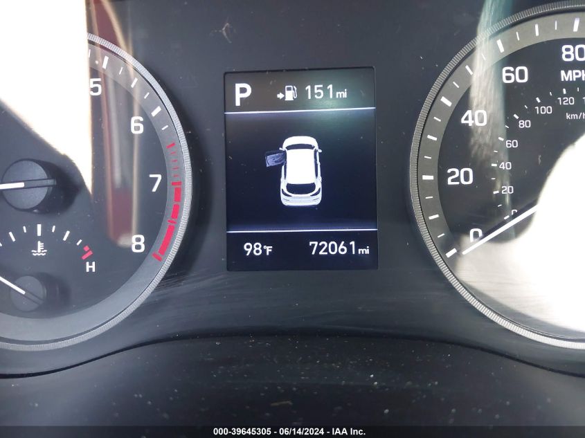 2019 Hyundai Tucson Night VIN: KM8J33AL7KU010957 Lot: 39645305