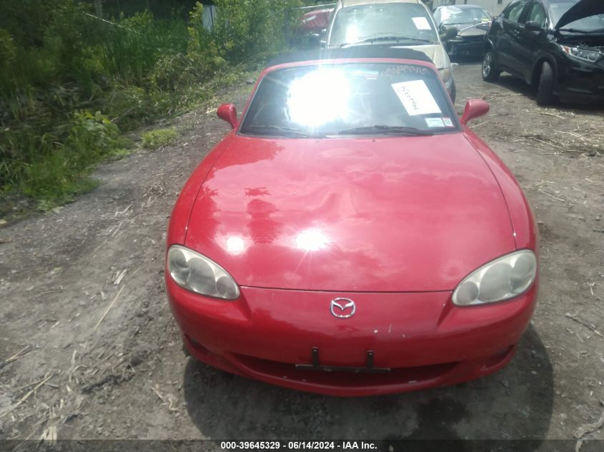 2002 Mazda Mx-5 Miata Cloth/Ls/Se VIN: JM1NB353920222771 Lot: 39645329