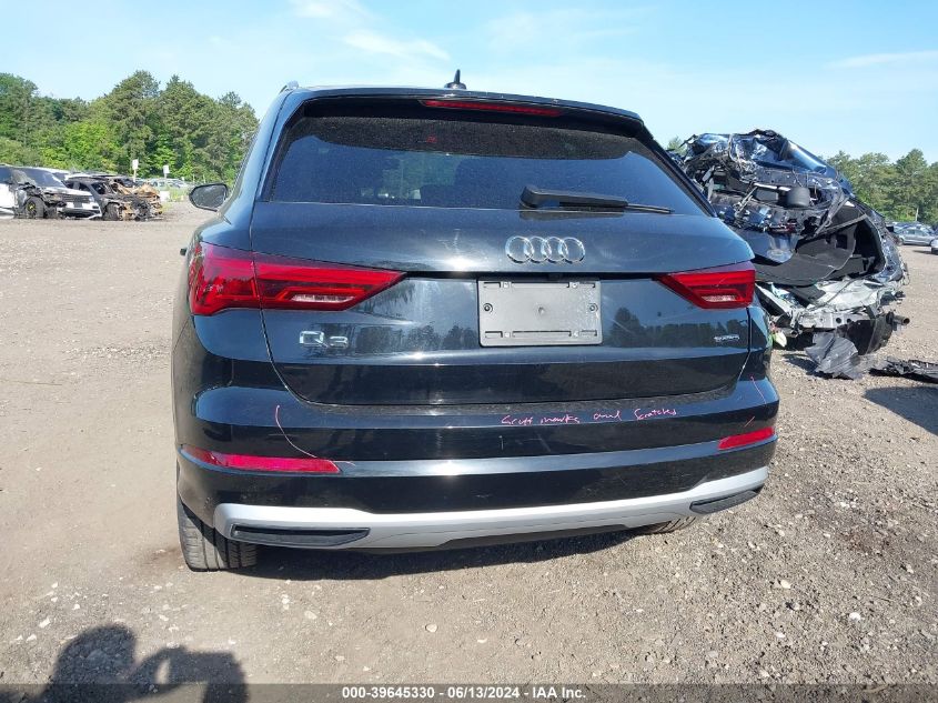 2021 Audi Q3 Premium 40 Tfsi Quattro Tiptronic VIN: WA1AUCF36M1103171 Lot: 39645330