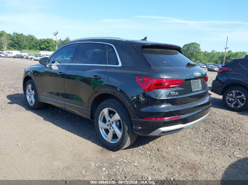 2021 Audi Q3 Premium 40 Tfsi Quattro Tiptronic VIN: WA1AUCF36M1103171 Lot: 39645330