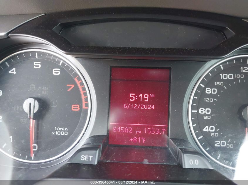 2010 Audi A4 2.0T Premium VIN: WAUAFAFL3AN022151 Lot: 39645341