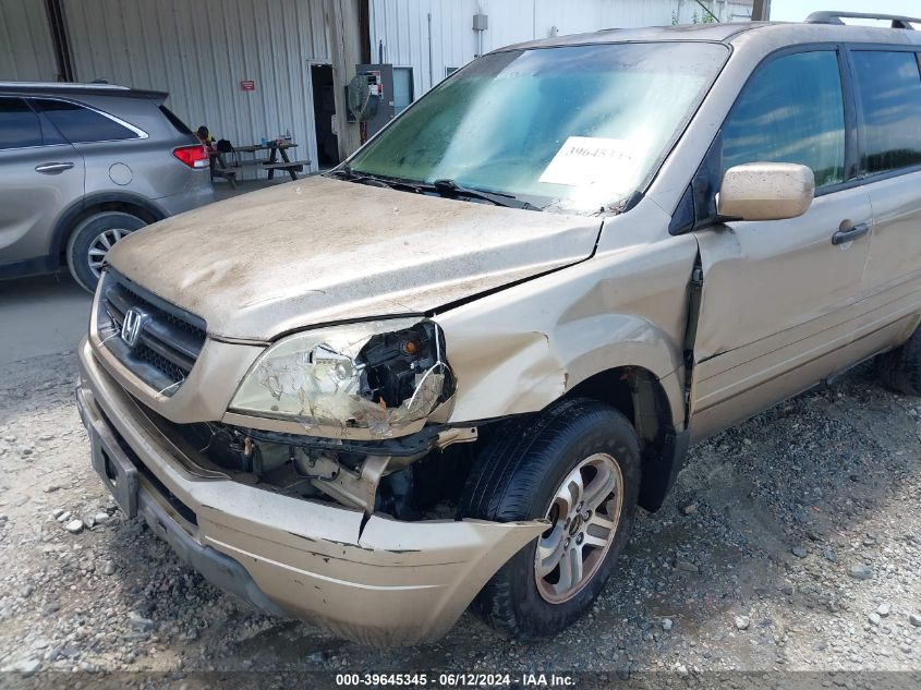 2003 Honda Pilot Ex VIN: 2HKYF184X3H538047 Lot: 39645345