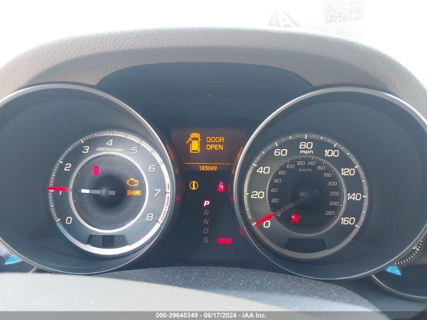 2010 Acura Mdx VIN: 2HNYD2H28AH524433 Lot: 39645349