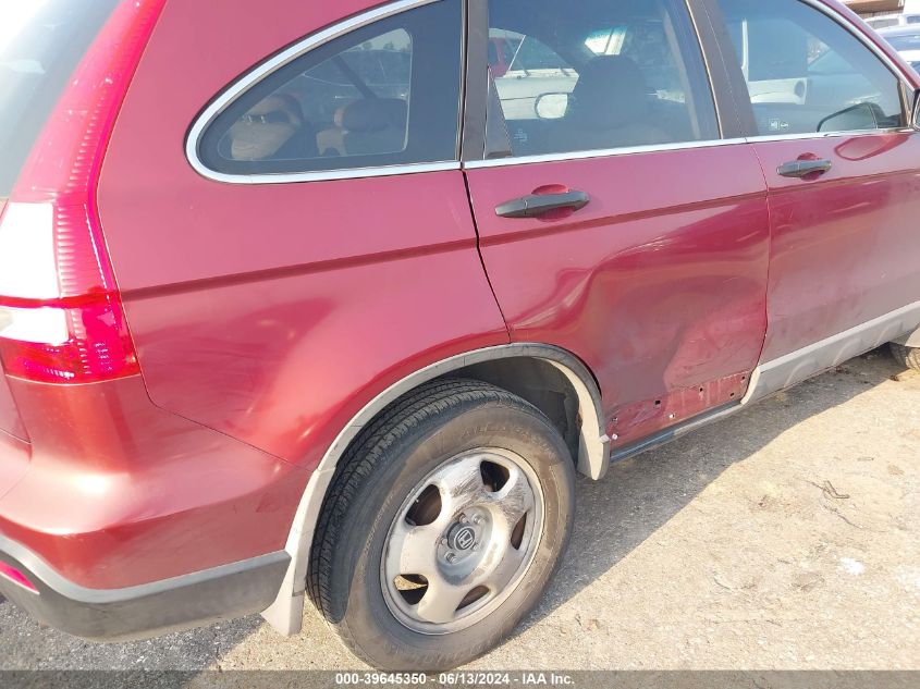 2009 Honda Cr-V Lx VIN: 5J6RE38399L013649 Lot: 39645350