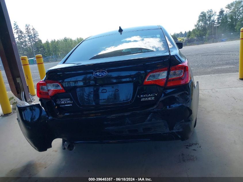 2016 Subaru Legacy 2.5I Limited VIN: 4S3BNAJ68G3060099 Lot: 39645357