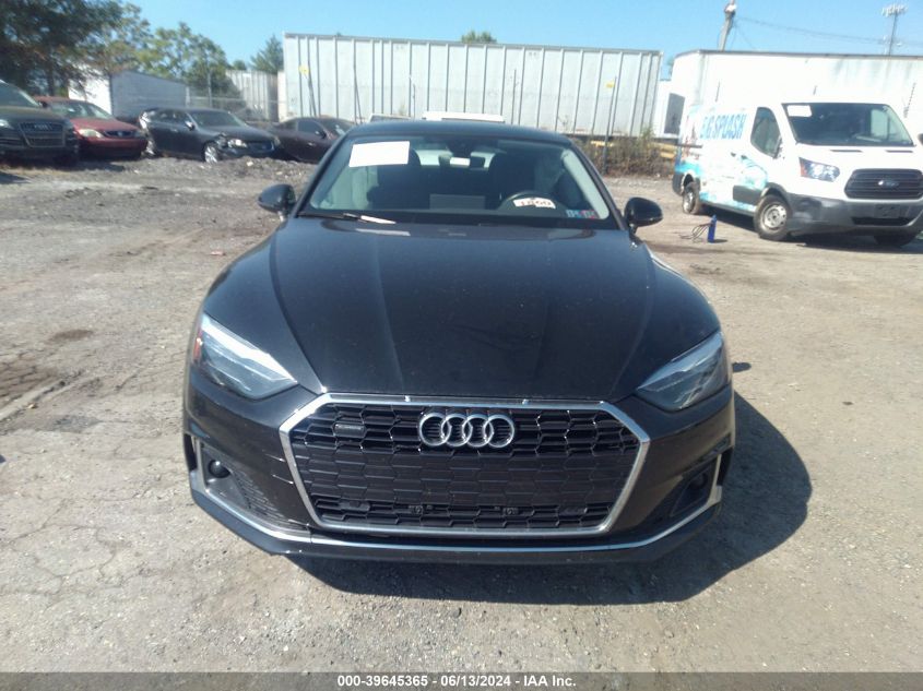 2021 Audi A5 Sportback Premium 40 Tfsi Quattro S Tronic VIN: WAUABCF56MA006935 Lot: 39645365