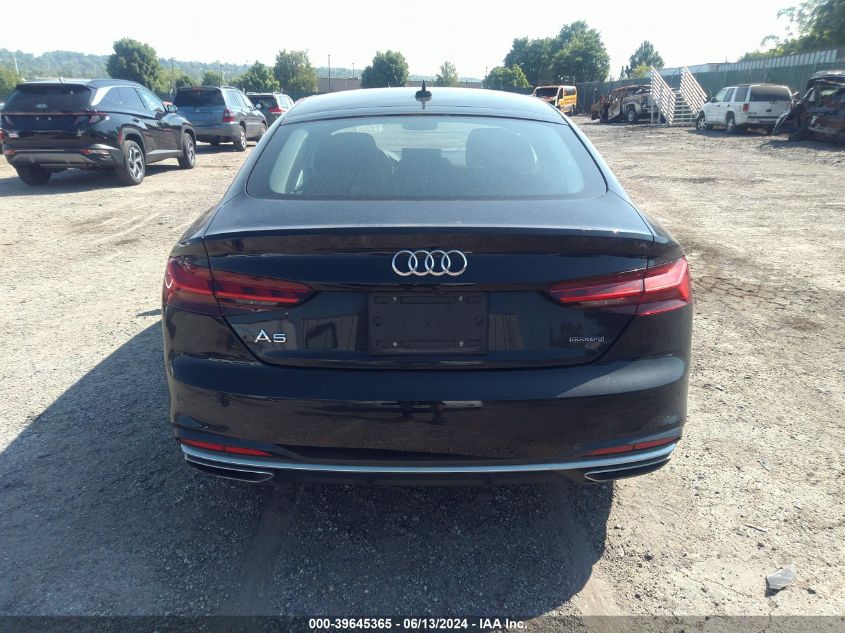 2021 Audi A5 Sportback Premium 40 Tfsi Quattro S Tronic VIN: WAUABCF56MA006935 Lot: 39645365