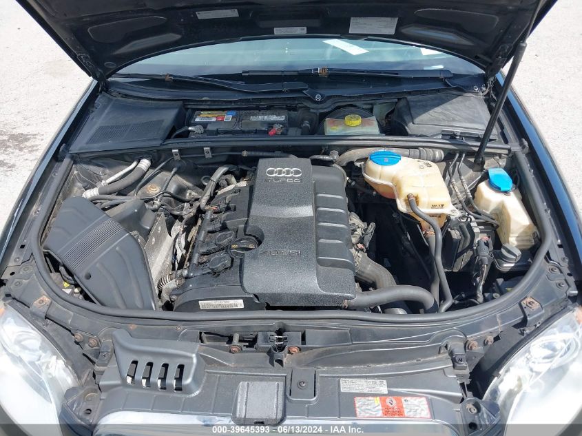 2008 Audi A4 2.0T/2.0T Special Edition VIN: WAUDF78E98A167033 Lot: 39645393