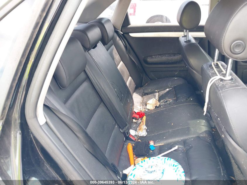 2008 Audi A4 2.0T/2.0T Special Edition VIN: WAUDF78E98A167033 Lot: 39645393