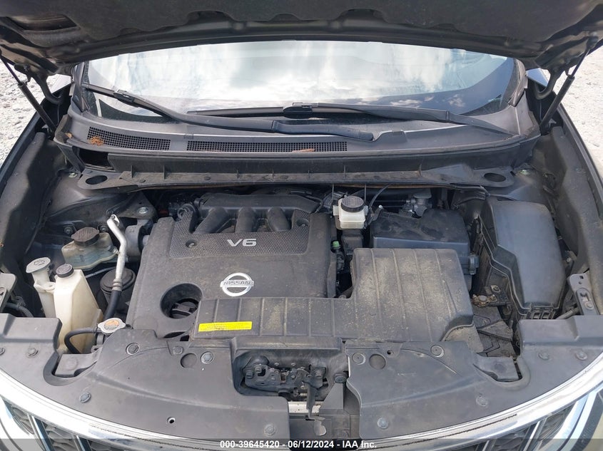 2011 Nissan Murano Sv VIN: JN8AZ1MU7BW062688 Lot: 39645420