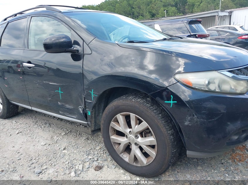 2011 Nissan Murano Sv VIN: JN8AZ1MU7BW062688 Lot: 39645420