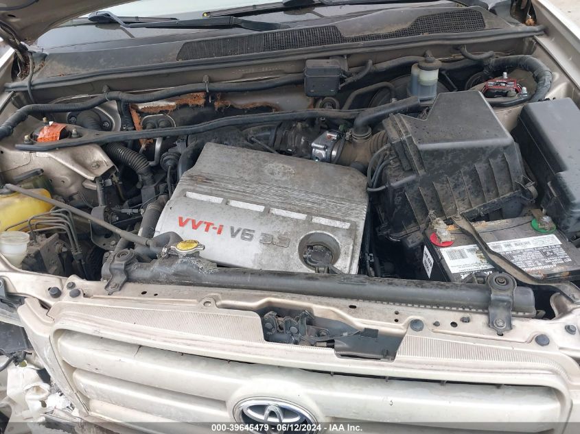 2006 Toyota Highlander V6 VIN: JTEDP21A660111740 Lot: 39645479