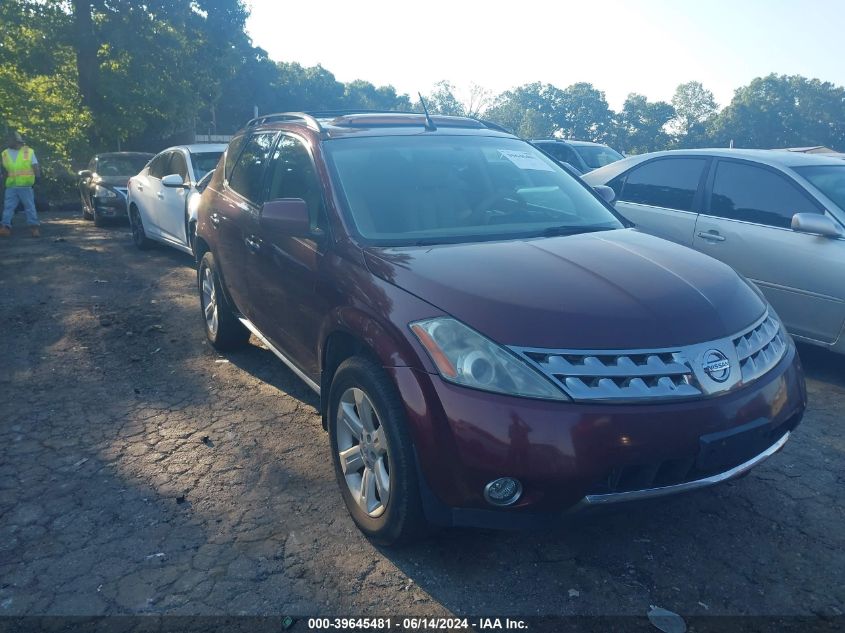 2006 Nissan Murano Sl VIN: JN8AZ08TX6W418102 Lot: 39645481