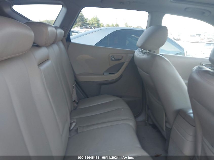 2006 Nissan Murano Sl VIN: JN8AZ08TX6W418102 Lot: 39645481