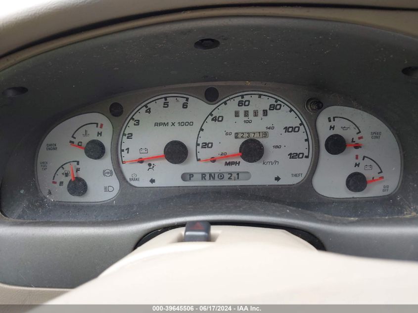 2003 Ford Explorer Sport Xls/Xlt VIN: 1FMYU60E83UA12315 Lot: 39645506