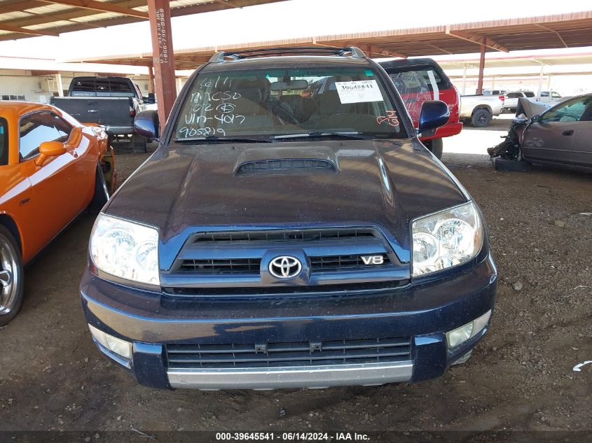 2005 Toyota 4Runner Sr5 Sport V8 VIN: JTEBT14RX58024017 Lot: 39645541