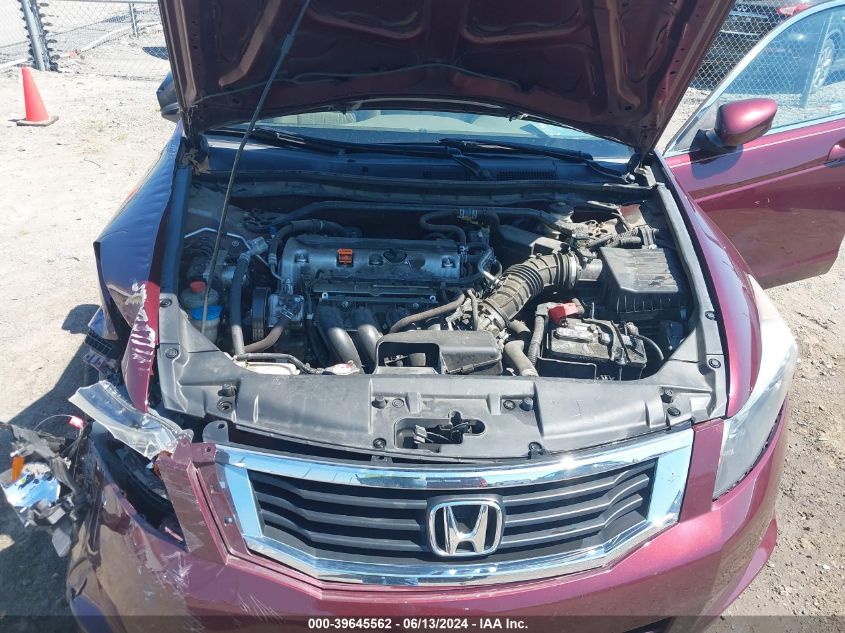 2010 Honda Accord 2.4 Ex-L VIN: 1HGCP2F85AA056238 Lot: 39645562
