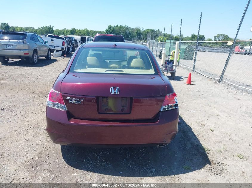 2010 Honda Accord 2.4 Ex-L VIN: 1HGCP2F85AA056238 Lot: 39645562