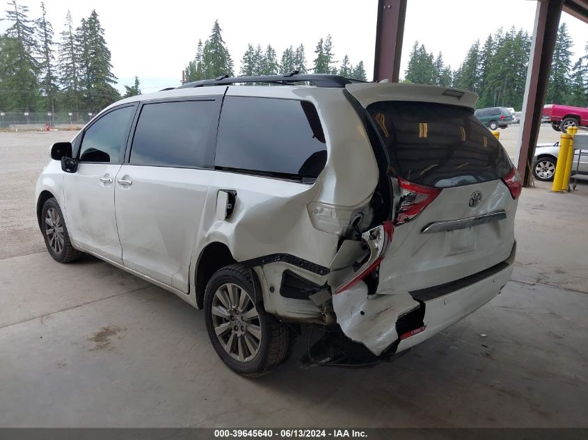 2017 Toyota Sienna Limited Premium 7 Passenger VIN: 5TDDZ3DC9HS168287 Lot: 39645640