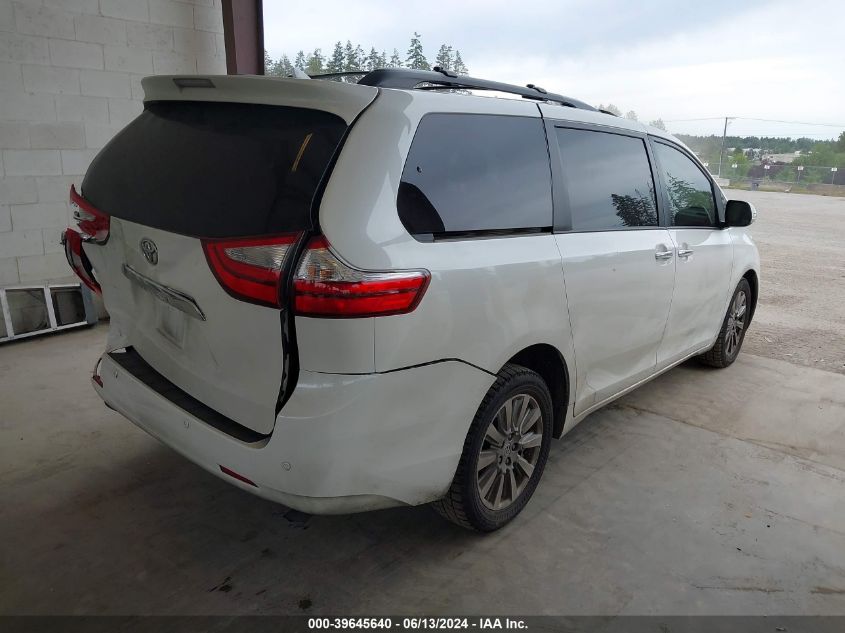 2017 Toyota Sienna Limited Premium 7 Passenger VIN: 5TDDZ3DC9HS168287 Lot: 39645640