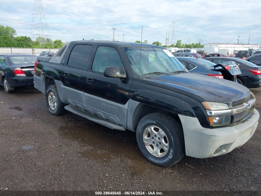 2002 Chevrolet Avalanche 1500 VIN: 3GNEK13T62G134383 Lot: 39645648