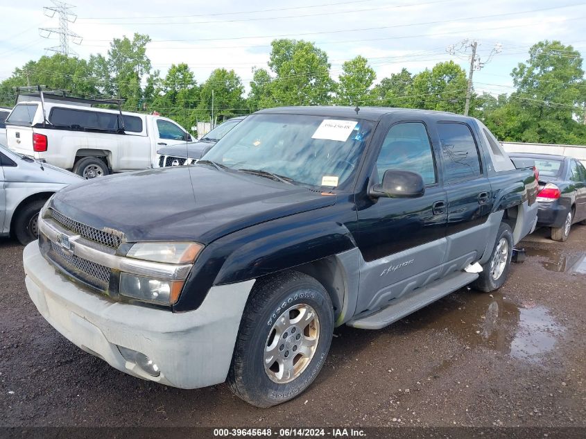 2002 Chevrolet Avalanche 1500 VIN: 3GNEK13T62G134383 Lot: 39645648