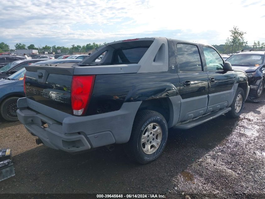 2002 Chevrolet Avalanche 1500 VIN: 3GNEK13T62G134383 Lot: 39645648