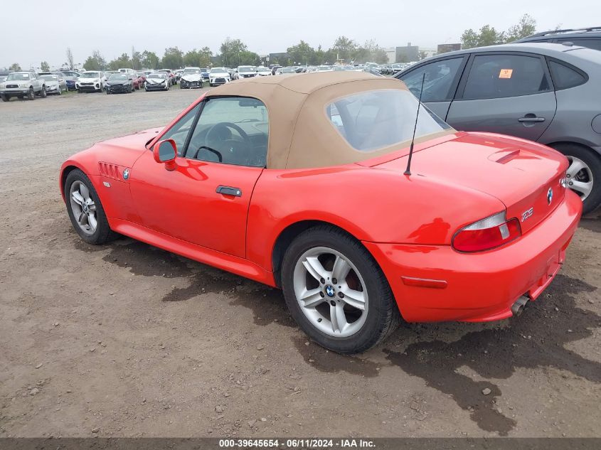 2002 BMW Z3 2.5I VIN: 4USCN33422LM06162 Lot: 39645654