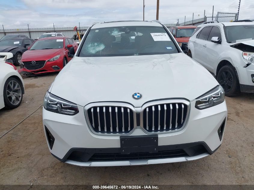 2023 BMW X3 XDRIVE30I - 5UX53DP00P9P76451