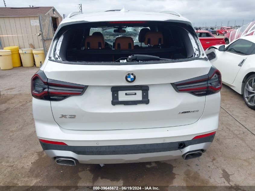 2023 BMW X3 XDRIVE30I - 5UX53DP00P9P76451