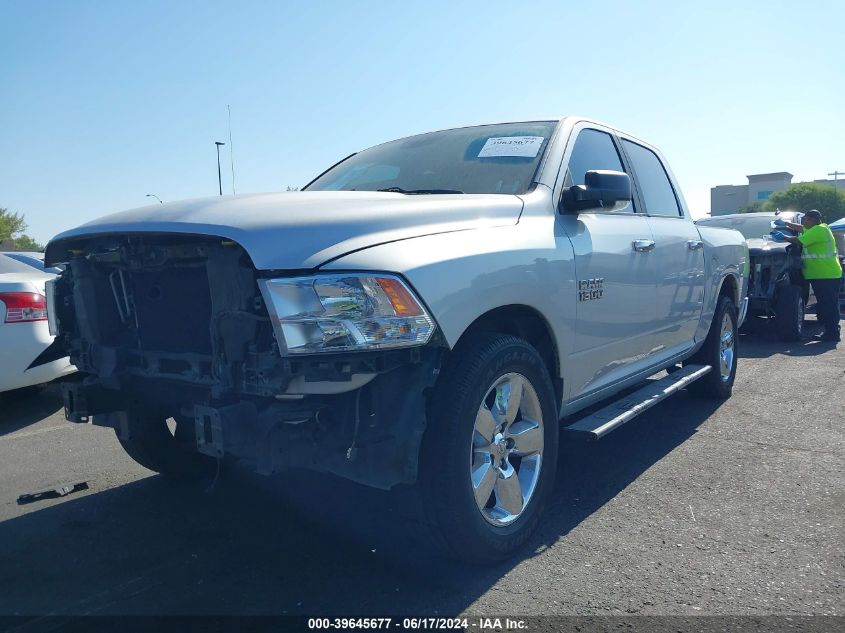 2017 Ram 1500 Big Horn 4X2 5'7 Box VIN: 1C6RR6LG1HS847593 Lot: 39645677