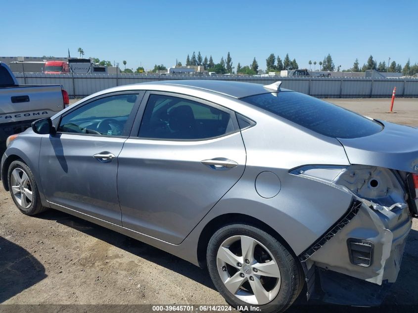 2013 Hyundai Elantra Gls VIN: KMHDH4AE5DU733778 Lot: 39645701