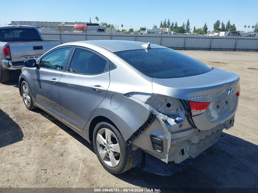 2013 Hyundai Elantra Gls VIN: KMHDH4AE5DU733778 Lot: 39645701