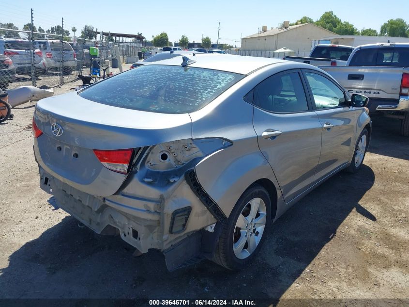 2013 Hyundai Elantra Gls VIN: KMHDH4AE5DU733778 Lot: 39645701