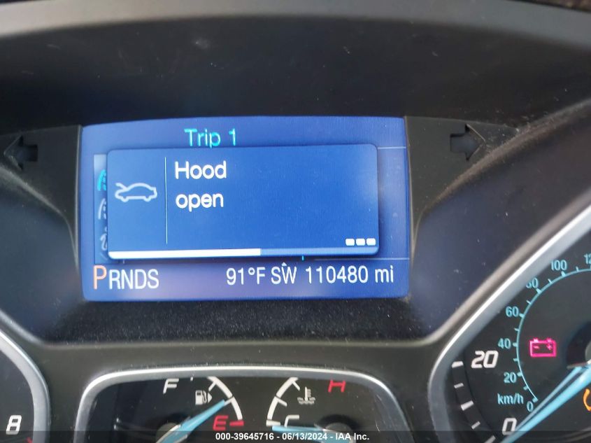 2013 Ford Focus Se VIN: 1FADP3K21DL214342 Lot: 39645716