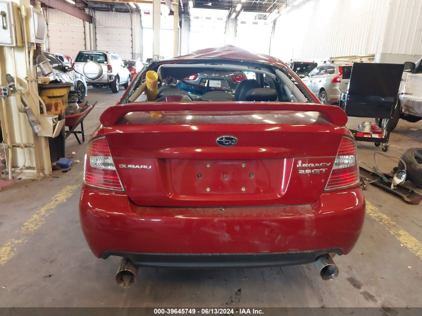 2005 Subaru Legacy 2.5Gt Limited VIN: 4S3BL676354218270 Lot: 39645749
