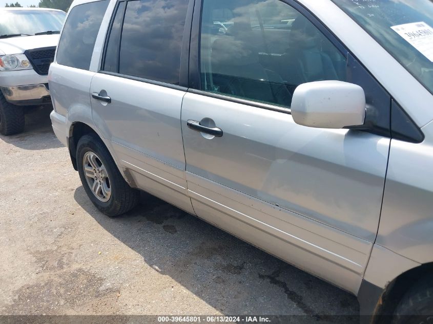 2003 Honda Pilot Ex-L VIN: 2HKYF185X3H522231 Lot: 39645801