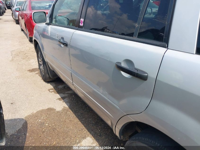 2003 Honda Pilot Ex-L VIN: 2HKYF185X3H522231 Lot: 39645801