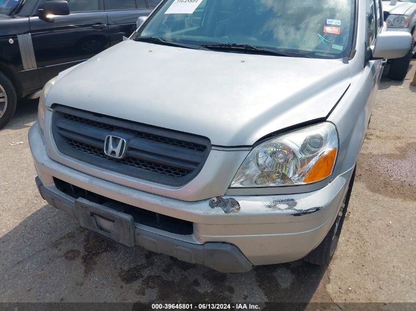 2003 Honda Pilot Ex-L VIN: 2HKYF185X3H522231 Lot: 39645801