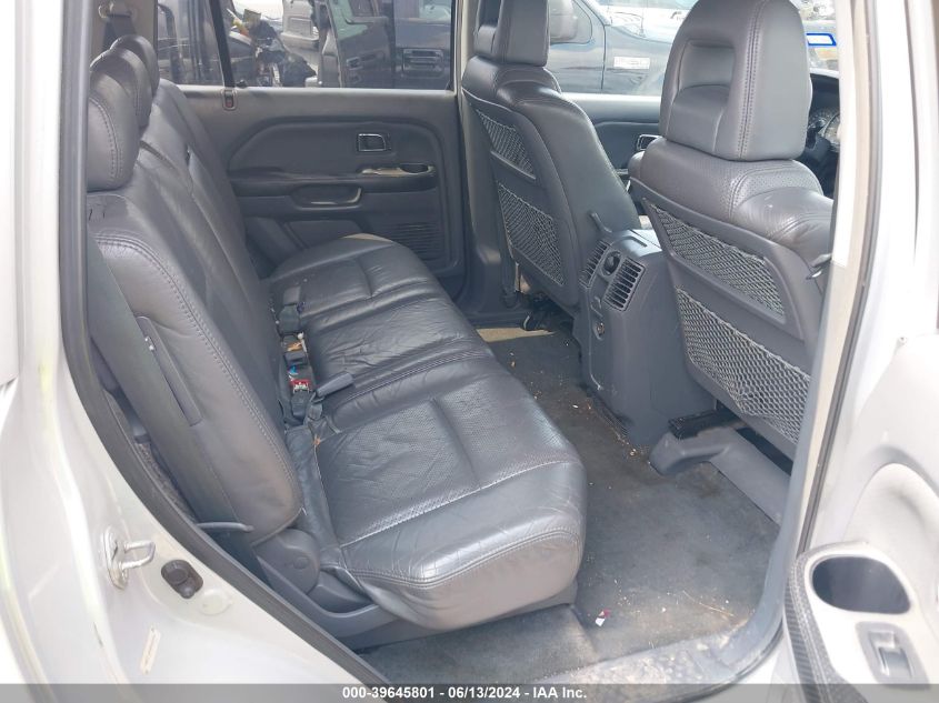 2003 Honda Pilot Ex-L VIN: 2HKYF185X3H522231 Lot: 39645801