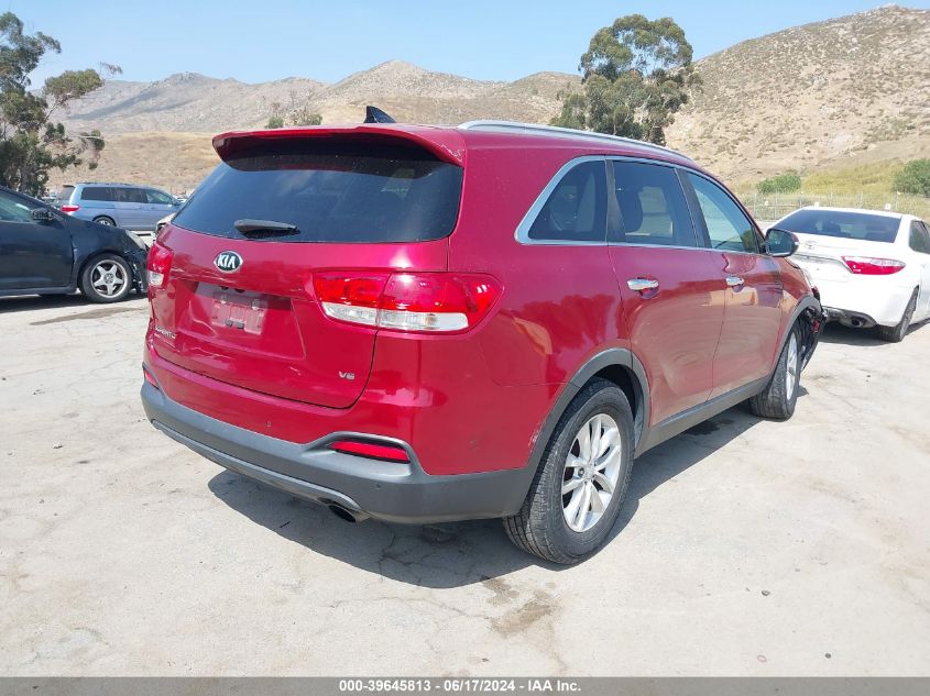 2016 KIA SORENTO 3.3L LX - 5XYPG4A57GG001520