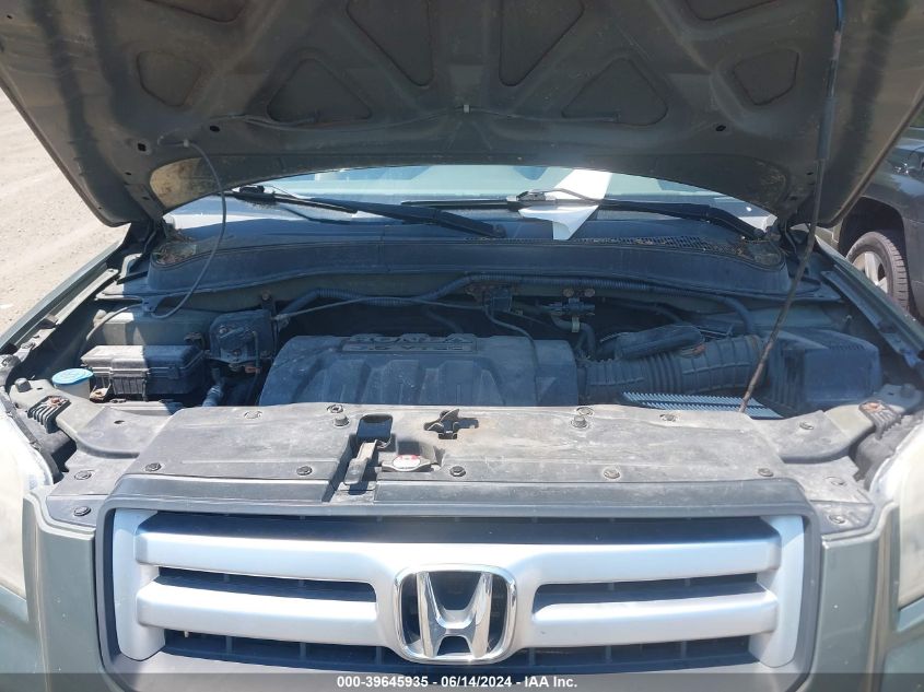 2007 Honda Pilot Ex-L VIN: 2HKYF18747H534799 Lot: 39645935