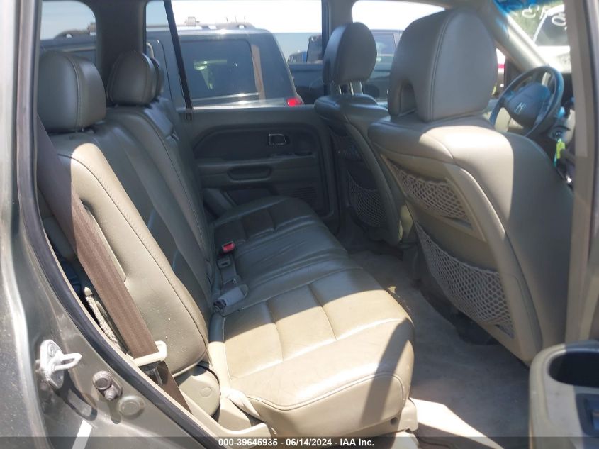 2007 Honda Pilot Ex-L VIN: 2HKYF18747H534799 Lot: 39645935