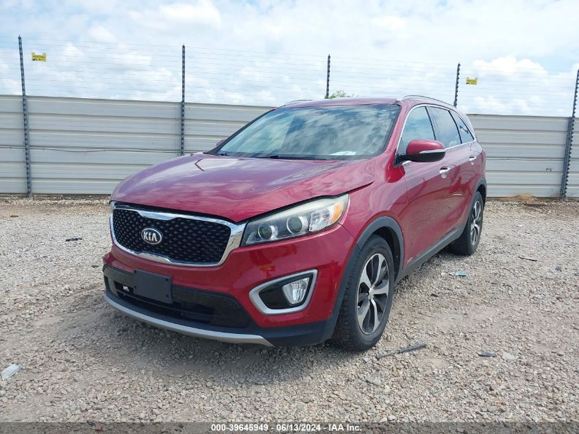 2016 Kia Sorento 2.0T Ex VIN: 5XYPHDA11GG009039 Lot: 39645949