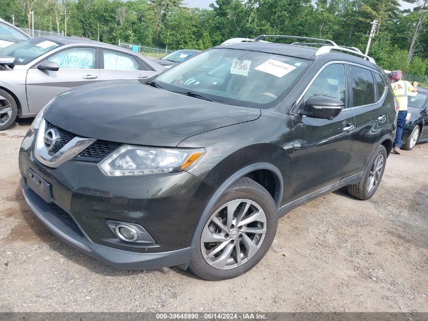 2014 Nissan Rogue Sl VIN: 5N1AT2MV9EC830345 Lot: 39645990