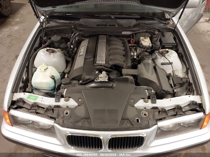 1997 BMW 328Ic VIN: WBABK8321VET98874 Lot: 39646055