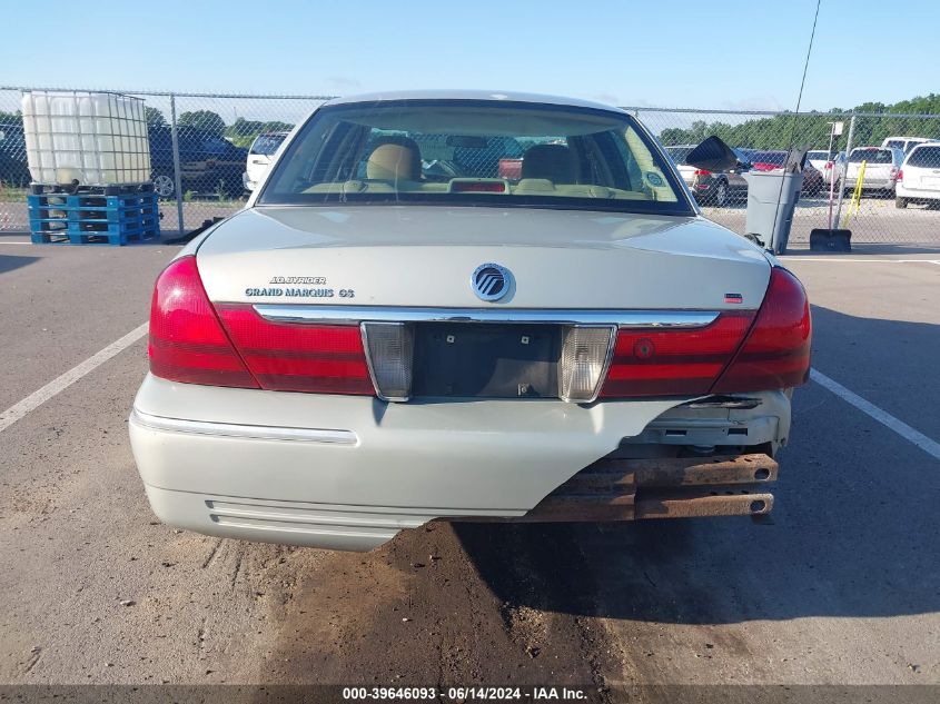 2005 Mercury Grand Marquis Gs VIN: 2MEFM74W45X601361 Lot: 39646093