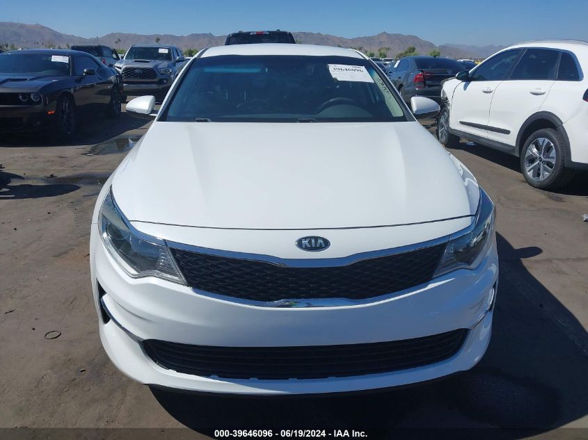 2018 Kia Optima Lx VIN: 5XXGT4L30JG227370 Lot: 39646096